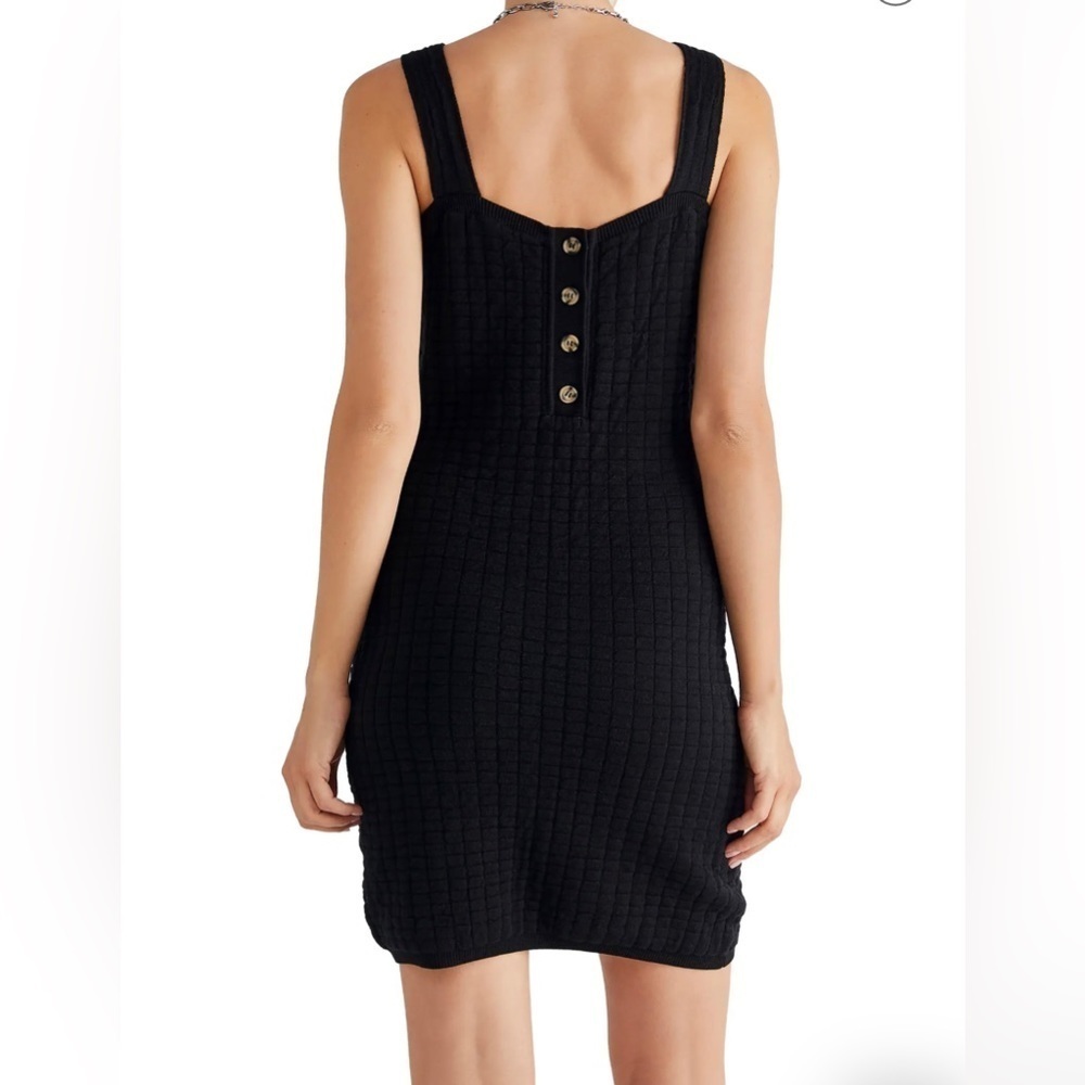NWT Free People Short N Sweet Sweater Minidress Black Size L